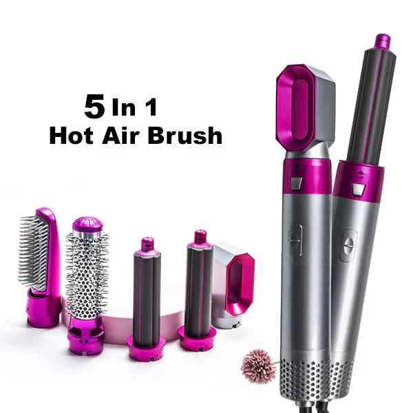 5 in 1 Automatic Curling Iron Brush Hair Straightener