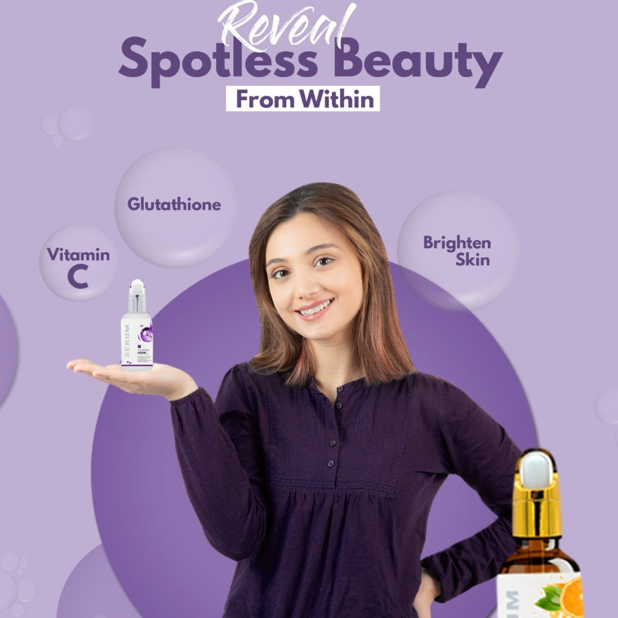 Pack of Glutathione Glow Serum and Vitamin C Serum