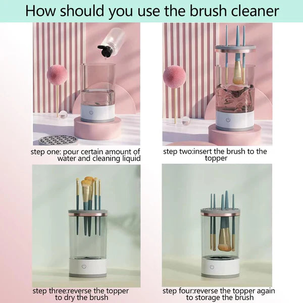 Portable Electric Makeup Brush Cleaner Machine Usb Make Up Brush Cleaner Machine
