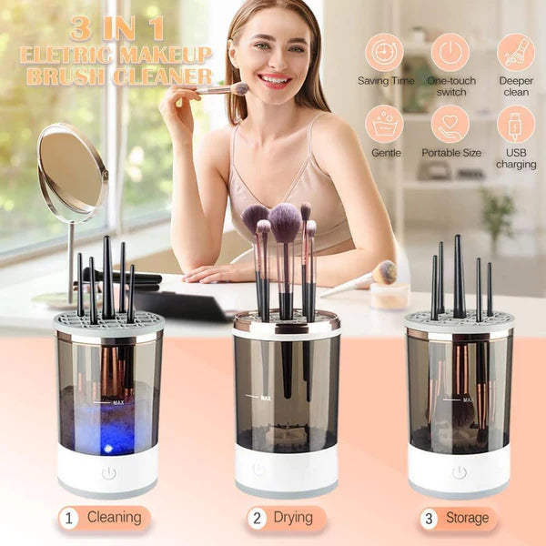 Portable Electric Makeup Brush Cleaner Machine Usb Make Up Brush Cleaner Machine